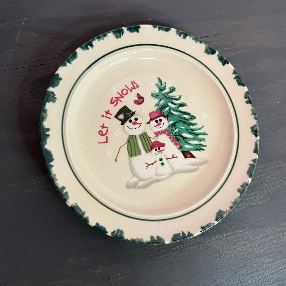 Atico 1998 Let it Snow Salad Plate